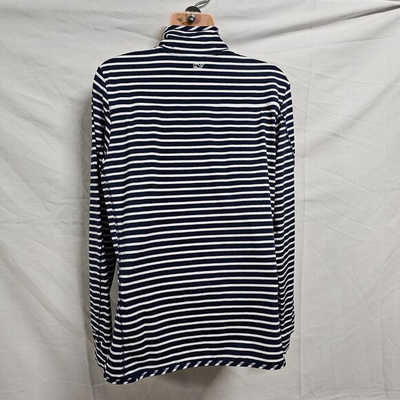 Vineyard Vines Dreamcloth® The Shep Shirt Top Blouse Women Size M Striped - Picture 7 of 14